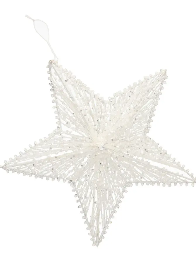 Zawieszka STEA gwiazda biała 25 cm