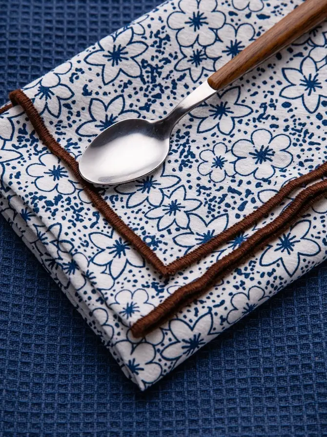 Zestaw ścierek kuchennych SALADO bawełnianych w kwiatki 2*45x65cm