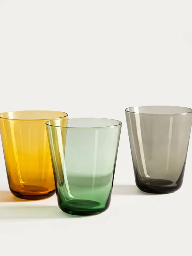 Szklanka AMBERIS szara wysoka 0,3 l