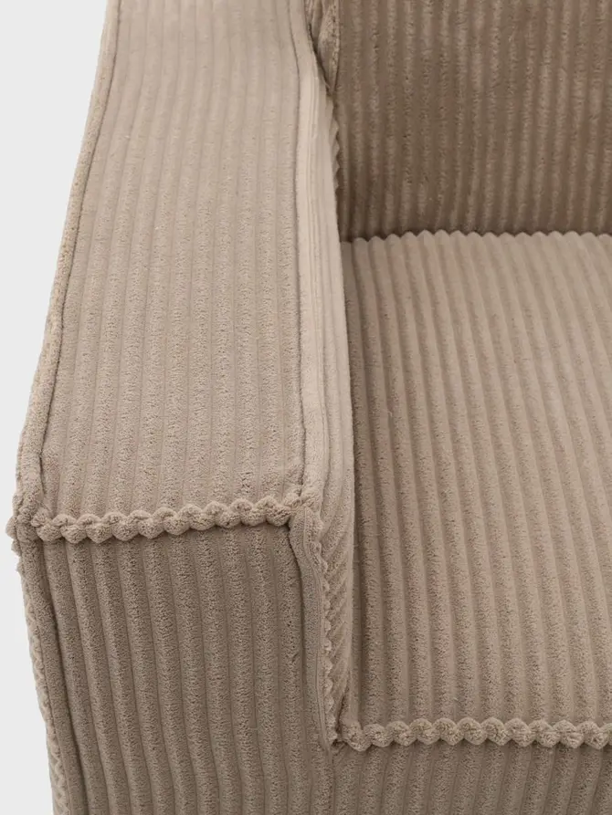 Sofa modułowa LYKKE 2-osobowa beżowa piankowa sztruksowa 190x88x73 cm