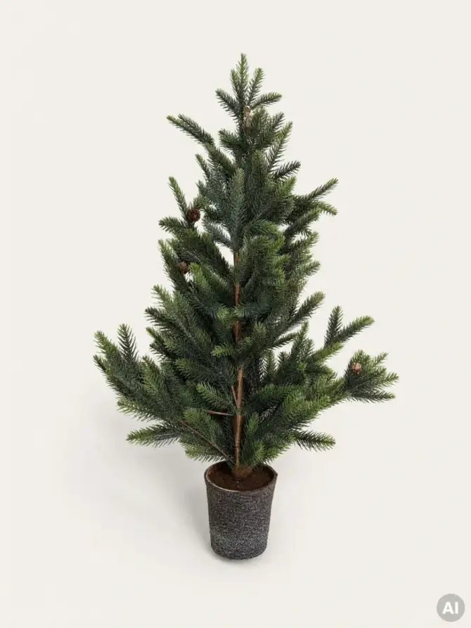 Choinka HONNA z szyszkami 90 cm