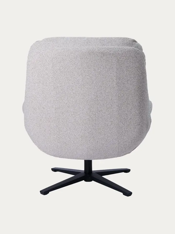 Fotel LUNARO obrotowy beżowy 76x83x91 cm