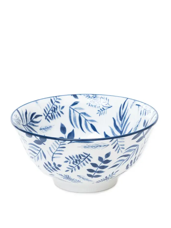 Miska NAVIA granatowa w listki 15 cm