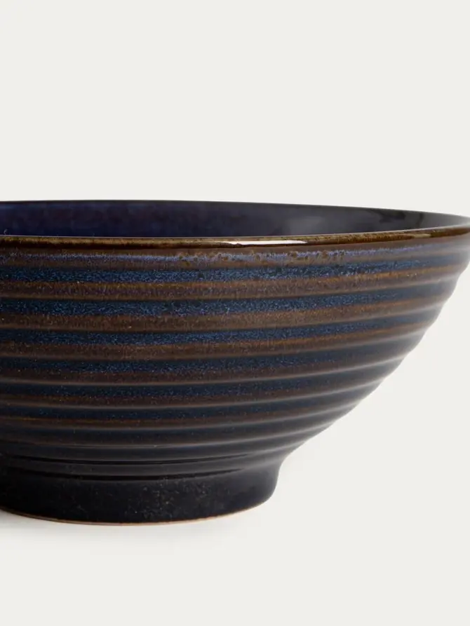Miska OKINAWA na ramen granatowa 21 cm