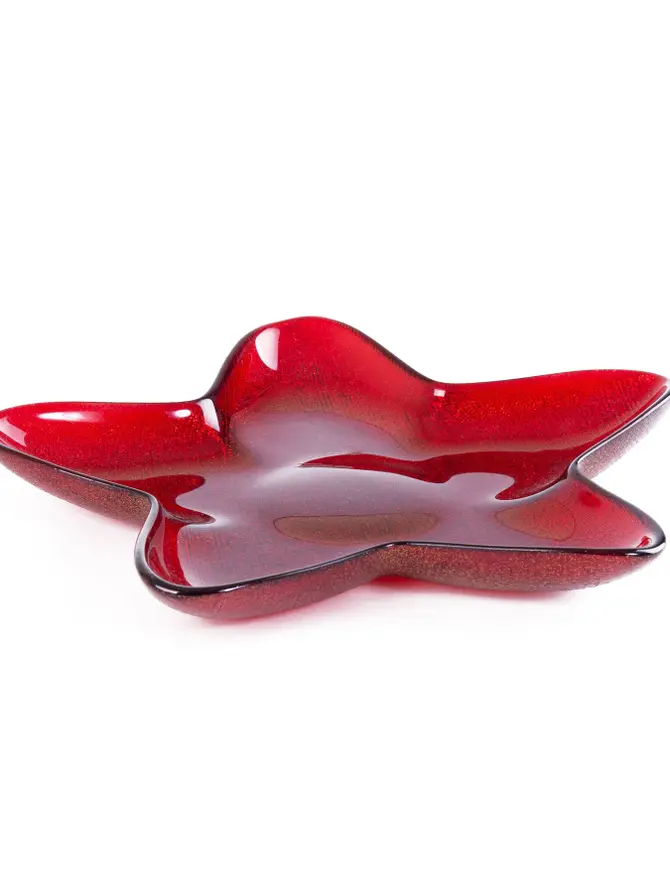 Talerz BLITS gwiazda czerwony S 30 cm