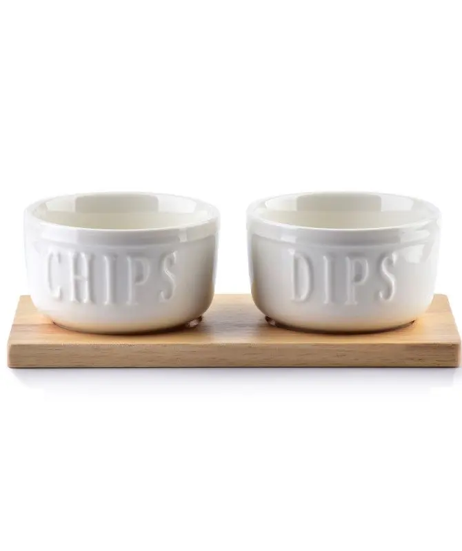 Komplet misek MODERN LIFE porcelanowych 2 szt. 18x9x5.5cm/7.8x4.8cm