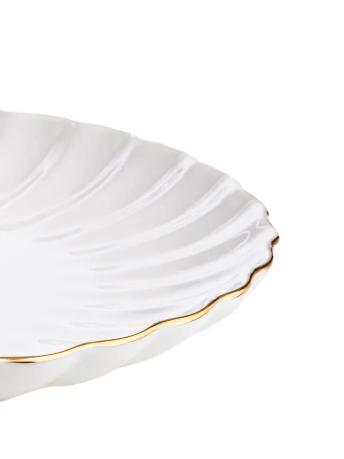 Talerz MELIDA obiadowy ze złotą obwódką 27 cm