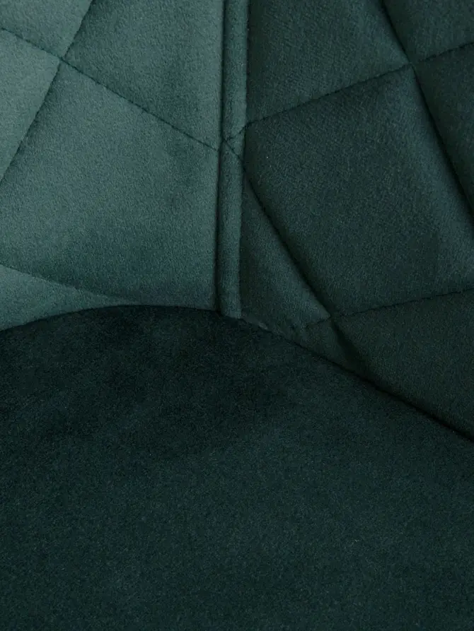 Krzesło SHELTON welurowe zielone 56x60x84 cm