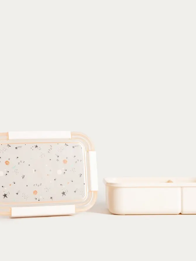 Lunchbox BITEA z przegródkami z motywem kosmosu, 22,5x16,5x7 cm 1,5 l