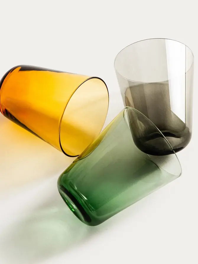 Szklanka AMBERIS szara wysoka 0,3 l
