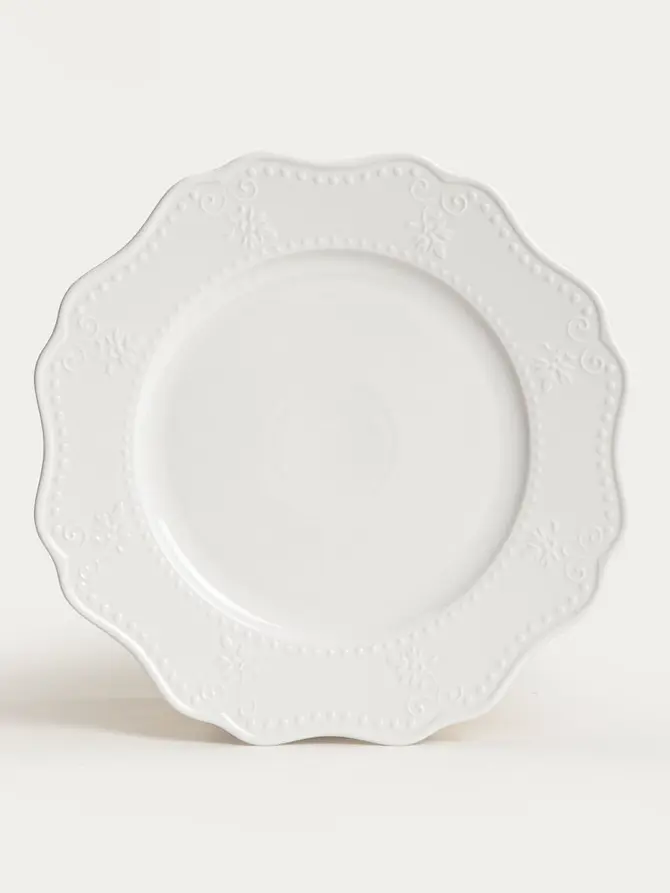 Talerz VISTAL obiadowy biały 26,5 cm
