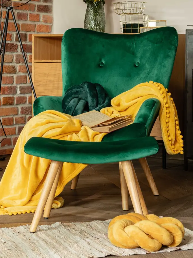 Fotel MOSS zielony 70x55x95 cm