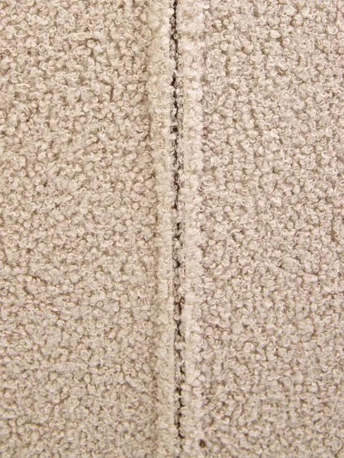 Fotel MOSS TEDDY BOUCLE bujany beżowy w tkaninie TEDDY BOUCLÉ 72x73x92 cm