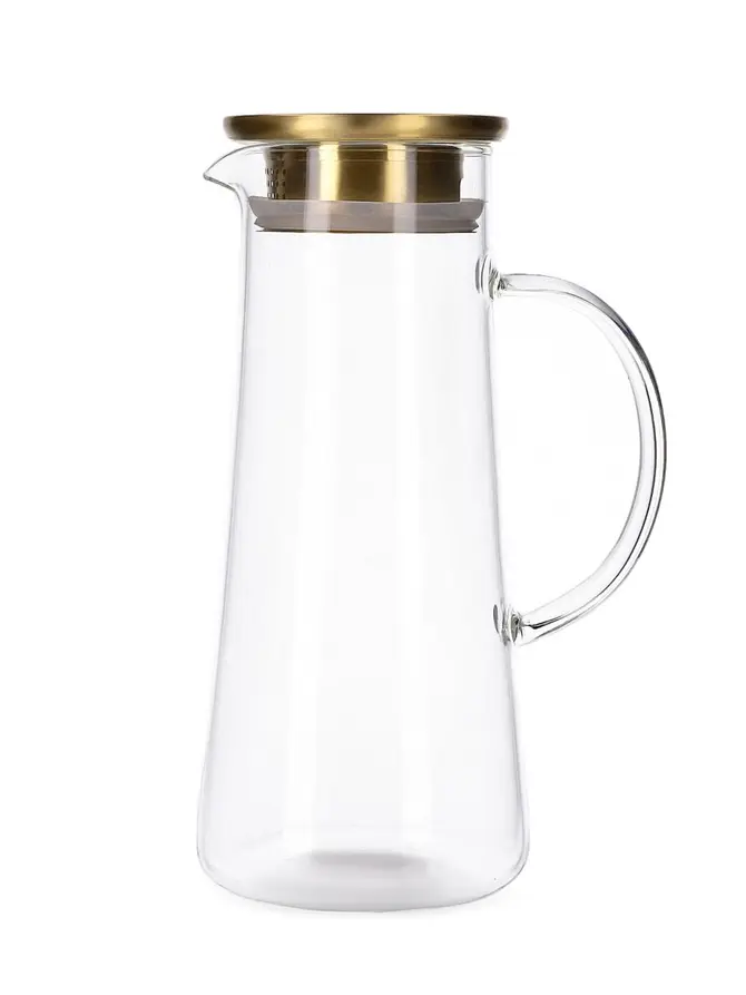 Dzbanek KUBBE ze złotym wieczkiem 1,3 l
