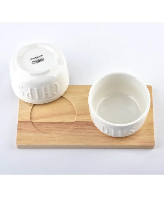 Komplet misek MODERN LIFE porcelanowych 2 szt. 18x9x5.5cm/7.8x4.8cm