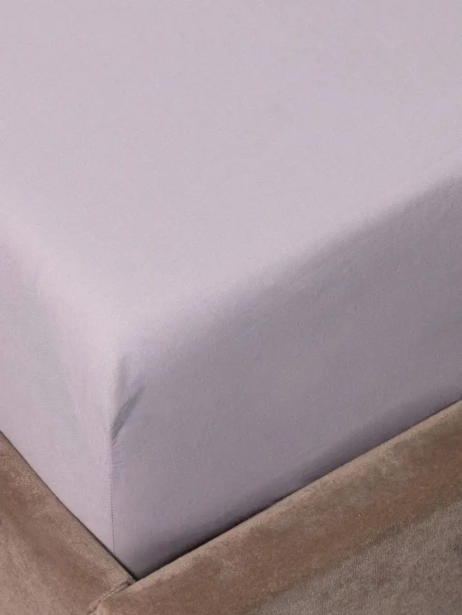 Prześcieradło LAUKO renforce szare 90x200 cm