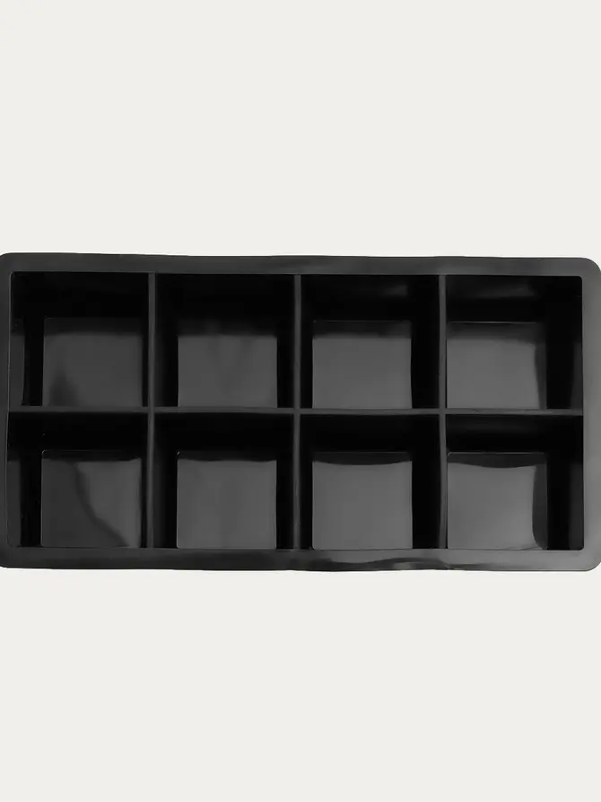 Foremka ALCOLE na kostki lodu kwadratowe czarna 22x11 cm