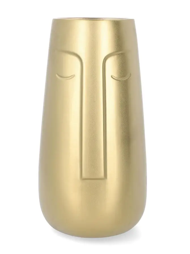 Wazon CERGY ceramiczny złoty 13,5x26 cm