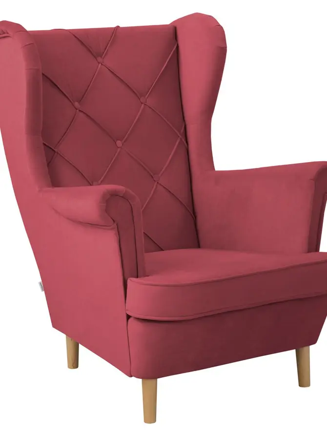 Fotel FOSSBY NEW Fotel koralowy 87x105x97 cm