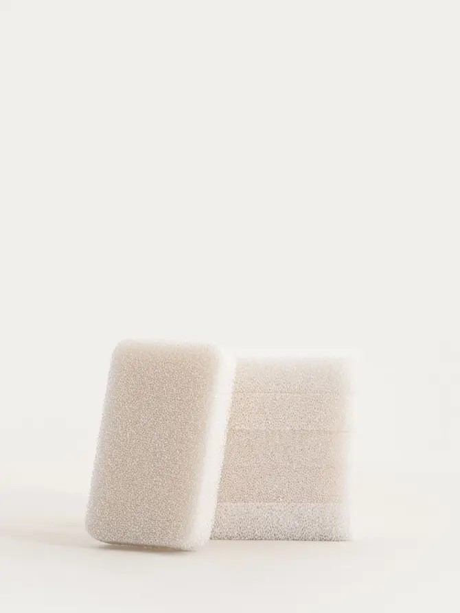 Zestaw gąbek LUCENS kuchennych śmietankowych, 10,5x6,5 cm 6 el.