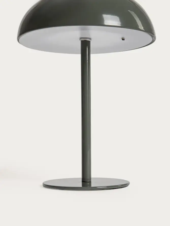 Lampka stołowa PIXEL metalowa zielona 15,5x15,5x20,5 cm