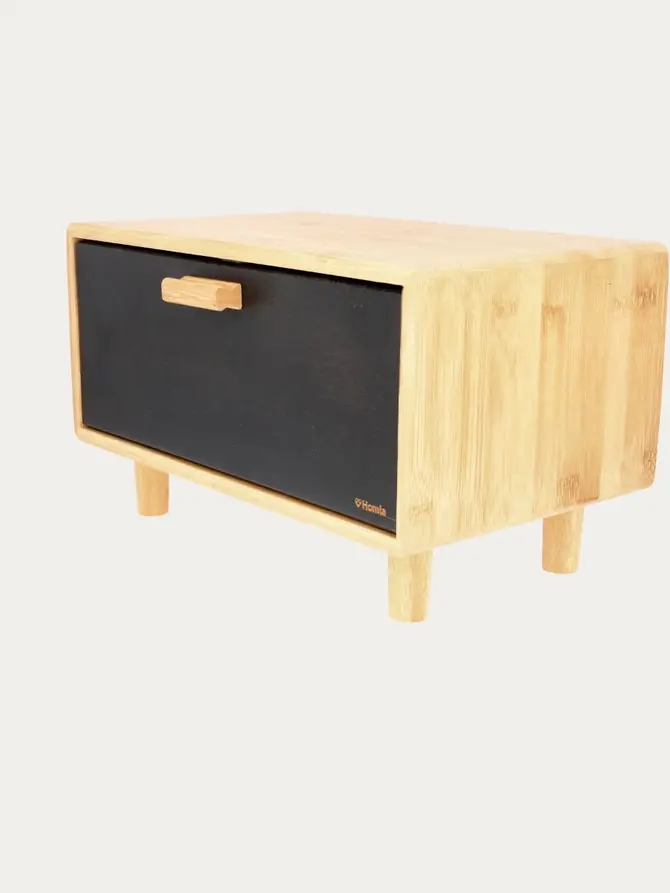 Chlebak BAMBOU czarny 35x23 cm