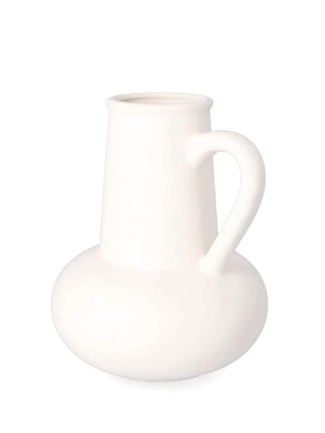 Wazon CAIRO ceramiczny biały 15x14,5x17,5 cm