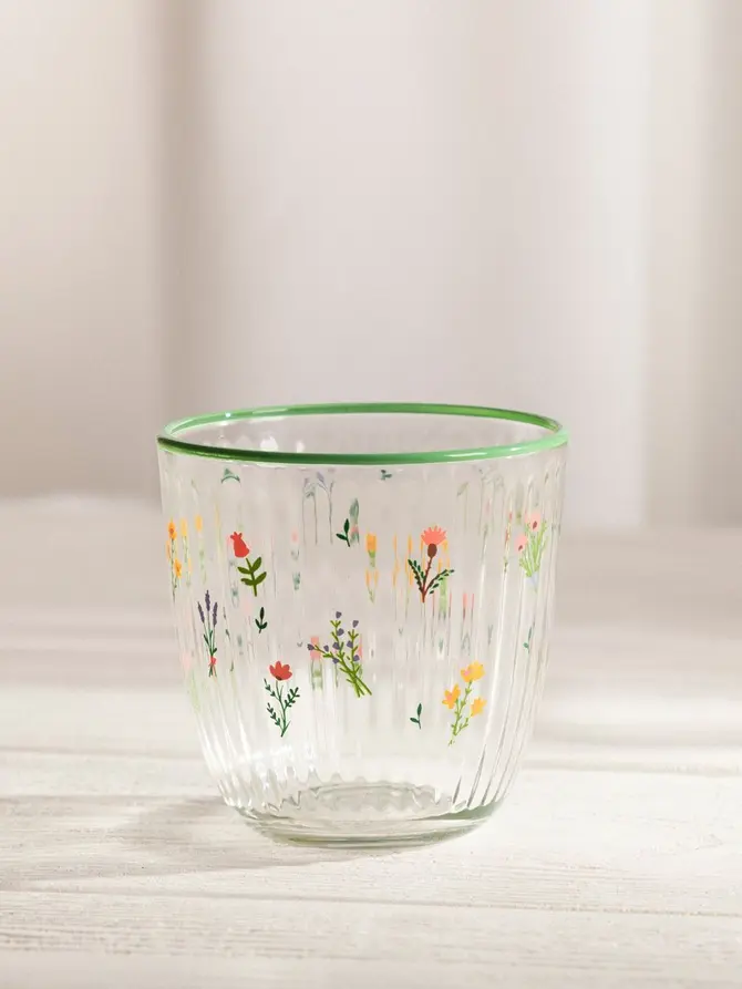 Szklanka GARDINO niska w kwiaty 0,25 l