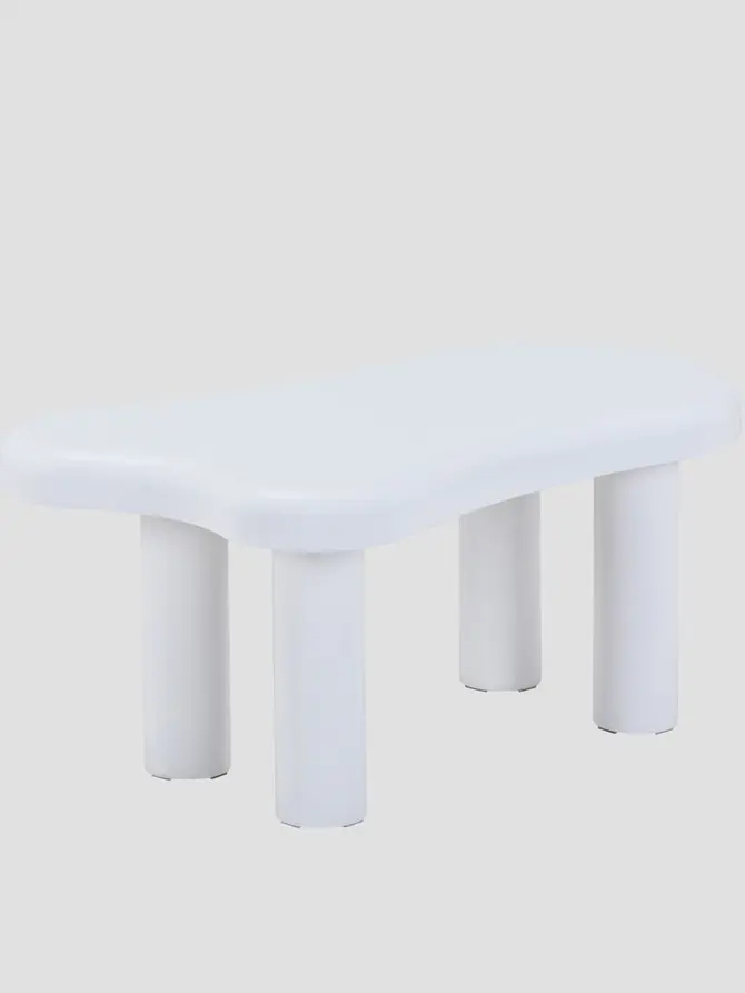 Stolik kawowy ALTO lakierowany biały 100x60x45 cm