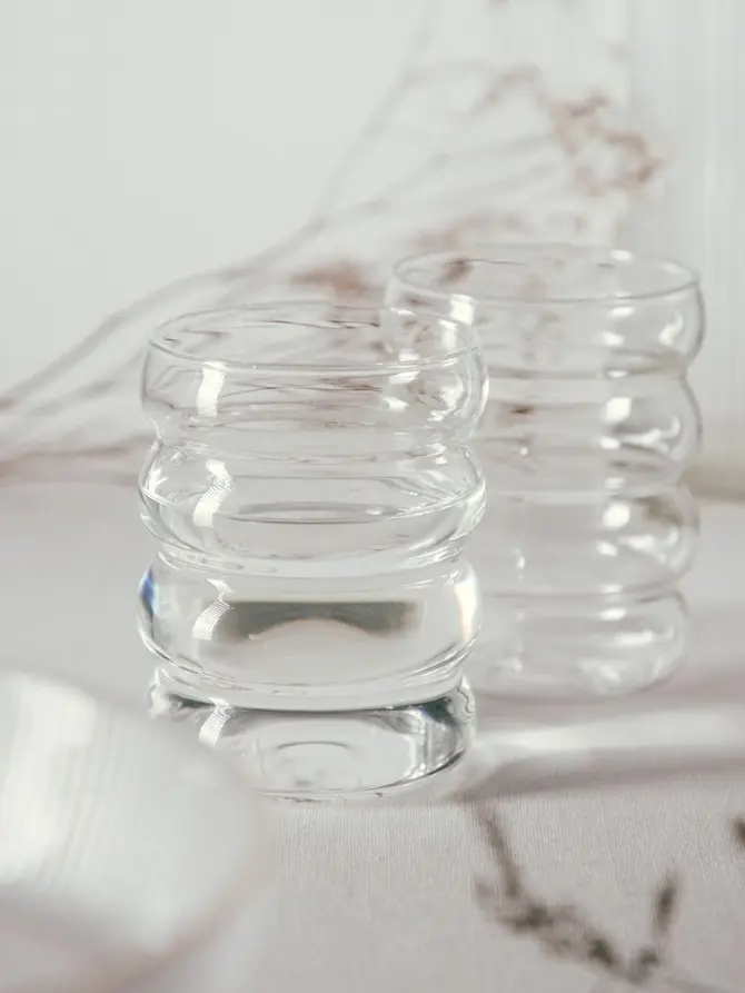 Zestaw szklanek BUBBLY transparentnych, 2 szt. 0,36 l
