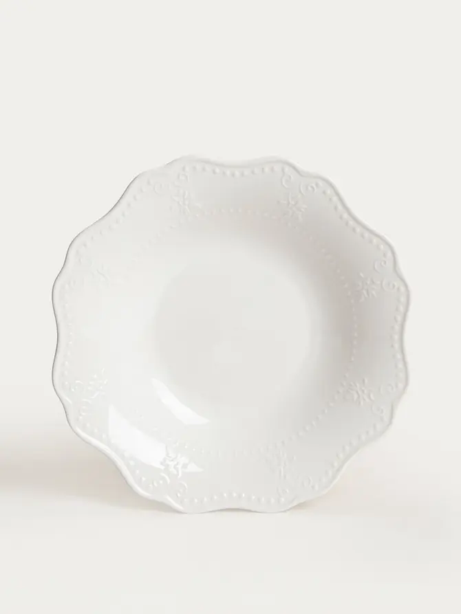 Talerz VISTAL głęboki biały 23 cm