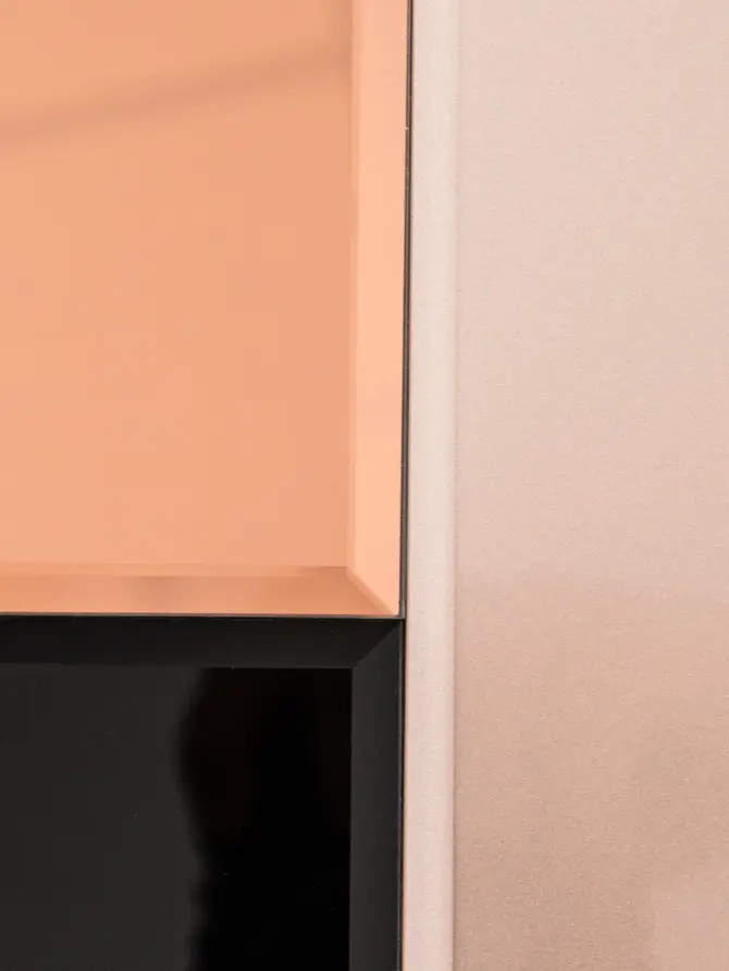 Szkatułka na biżuterię AMOSA w lustrzane trójkąty 19x15x8 cm