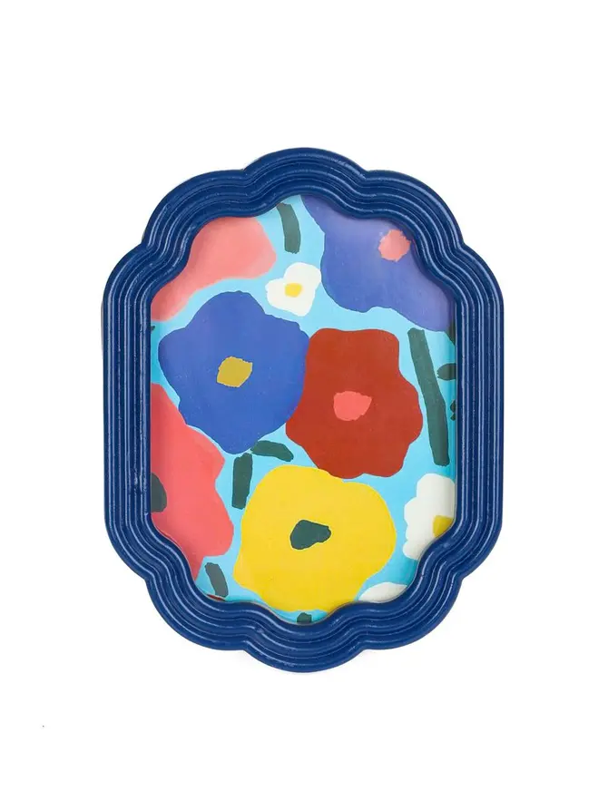 Ramka na zdjęcie FLORAL AURA granatowa 13x18 cm
