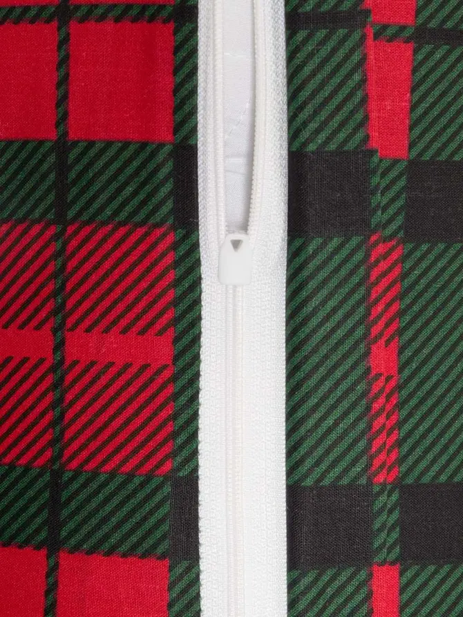 Pościel EC TARTAN bawełniana w kratę 220x200 + 2*70x80 cm