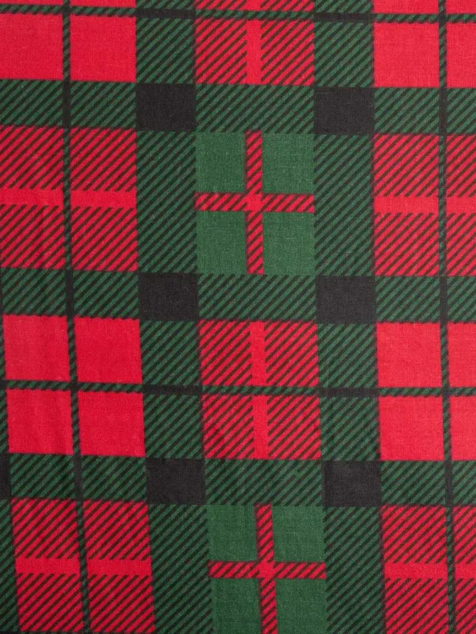 Pościel EC TARTAN bawełniana w kratę 220x200 + 2*70x80 cm
