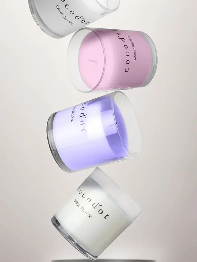 Świeca GARDEN LAVENDER biała 140g