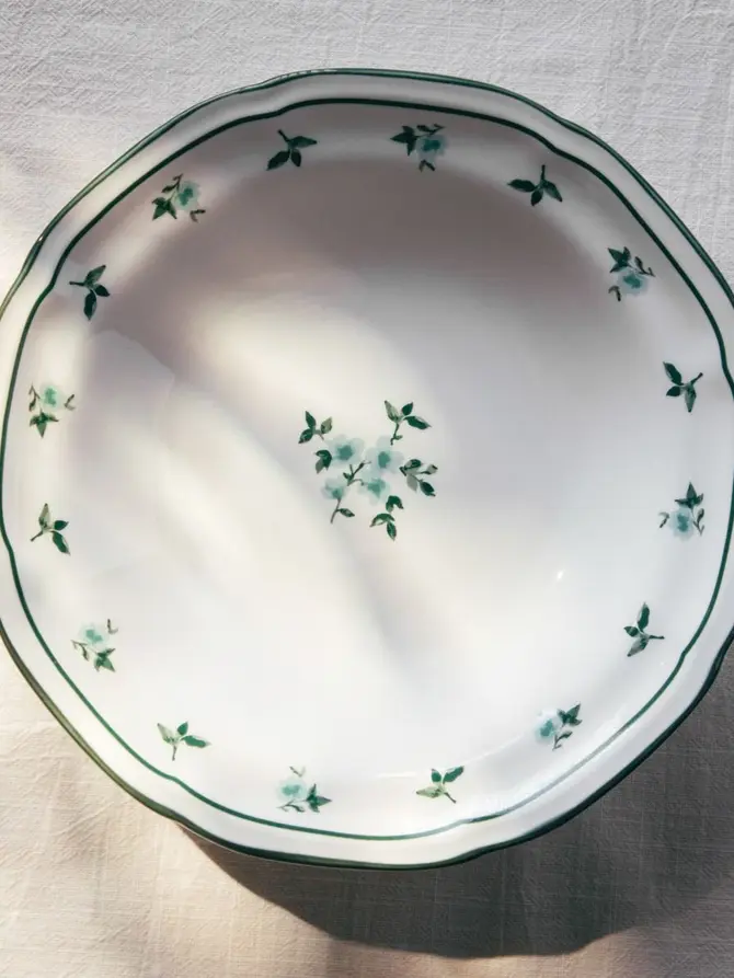 Talerz GRETA głęboki zielony 22 cm