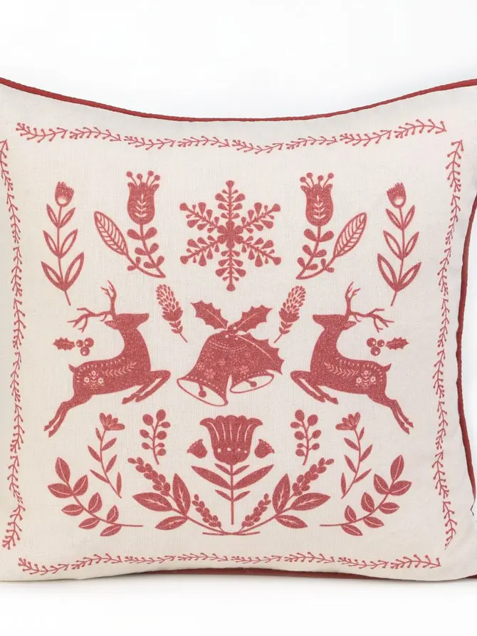 Poszewka JORDA w folkowe wzory 45x45 cm