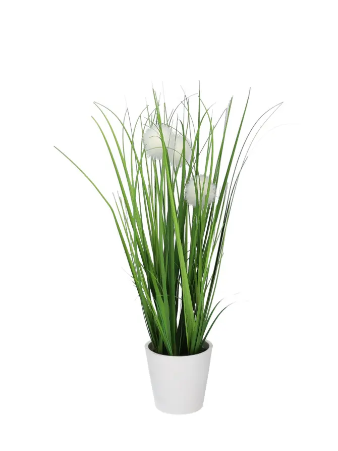 Trawa FERN sztuczna z białymi kulkami 38 cm