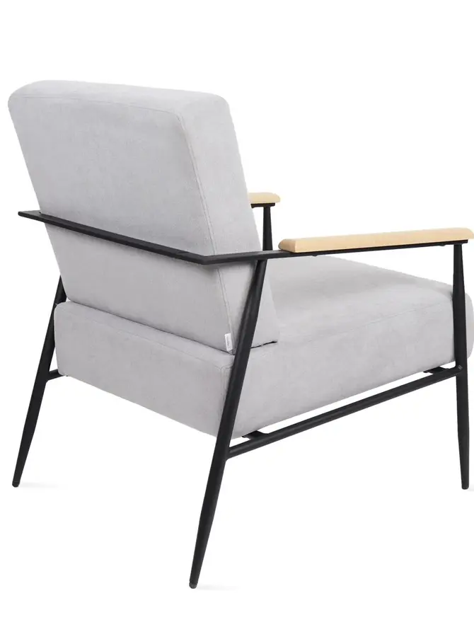 Fotel VELUDO szary 71x70x83 cm