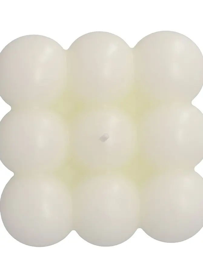 Świeca BUBBLE ecru 10x10x10 cm