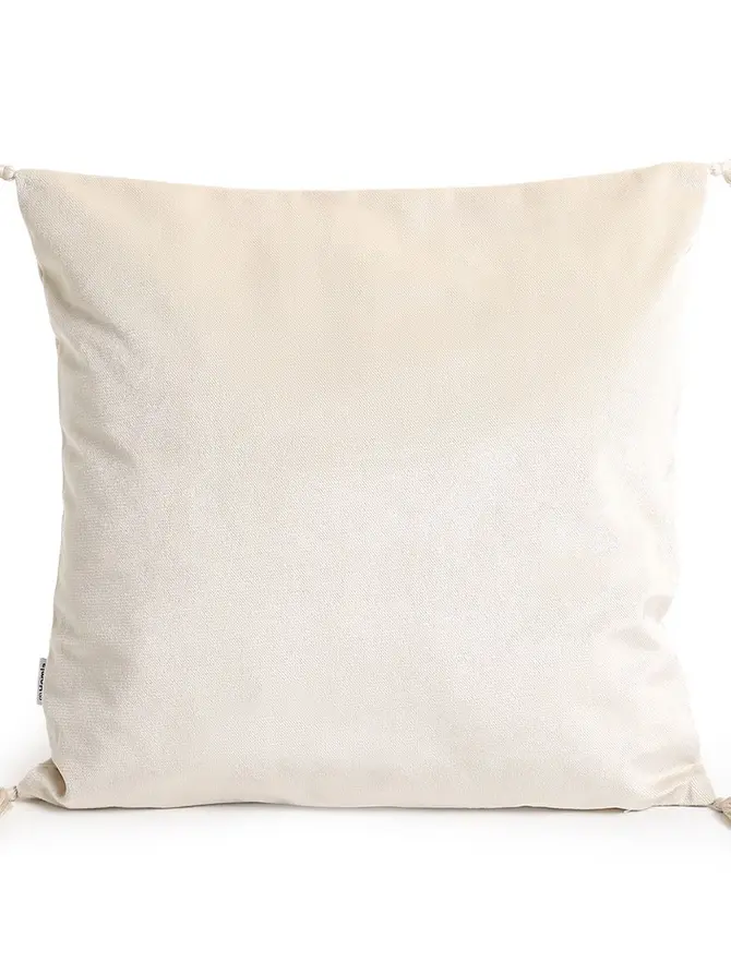 Poszewka LIRA velvetowa ecru 45x45 cm
