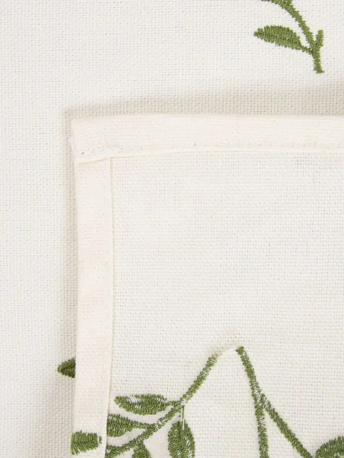 Bieżnik SULA w haftowane kwiaty 40x160 cm