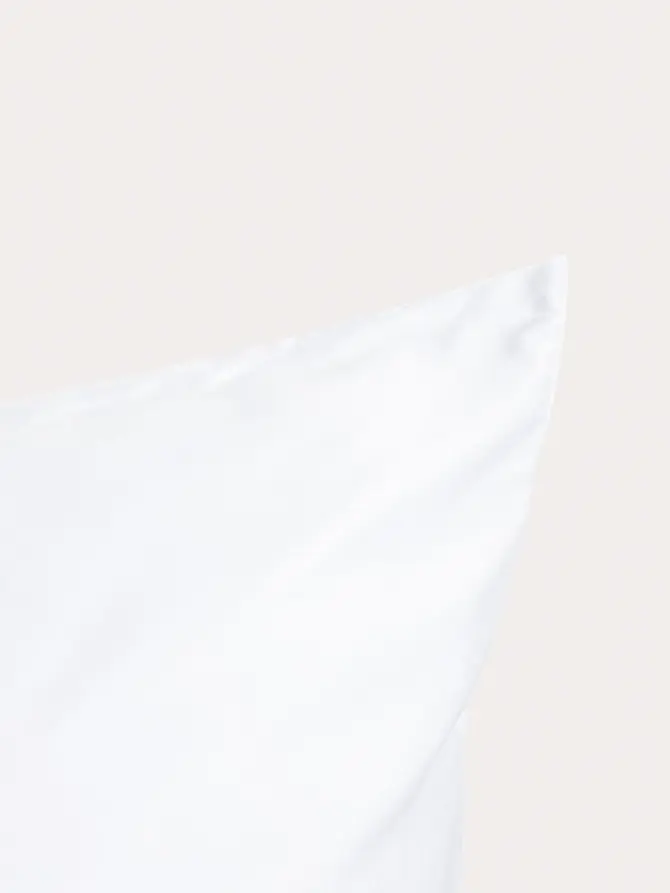 Pościel BAMSA gładka z satyny bambusowej biała 220x200 + 2*50x60 cm