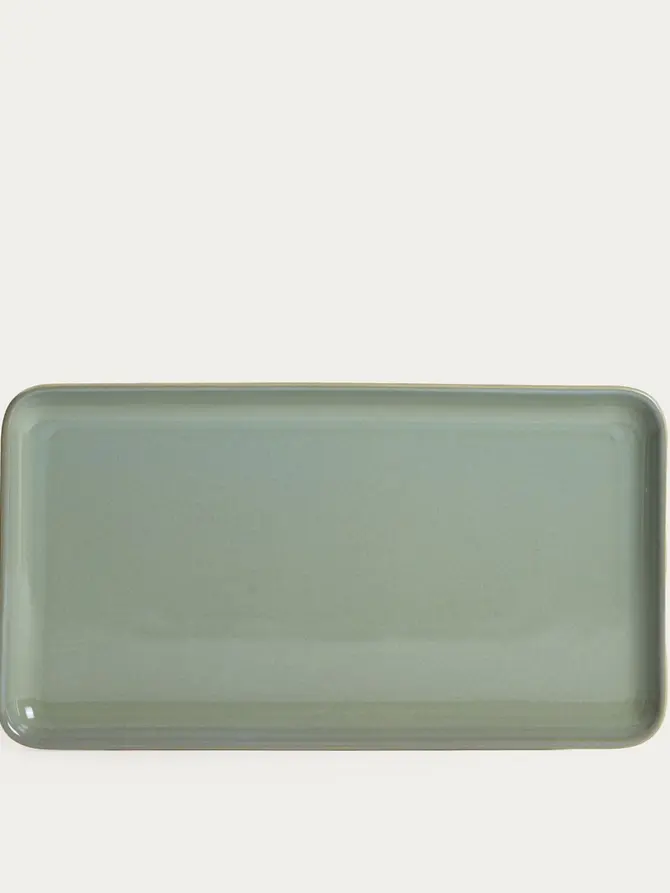 Talerz OKINAWA do serwowania sushi turkusowy 41x22 cm