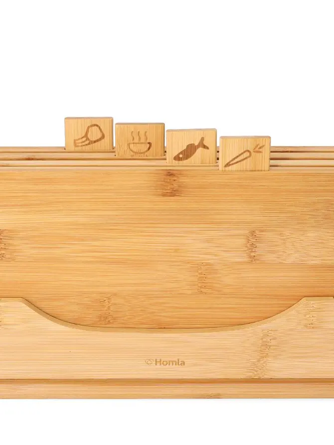 Zestaw desek BAMBOU bambusowych, 4 szt. 26x18 cm