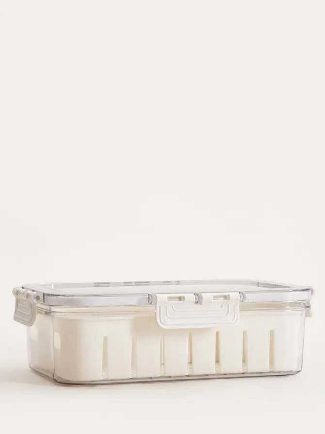 Pojemnik plastikowy GASPARI z koszykami prostokątny 24x17x7cm