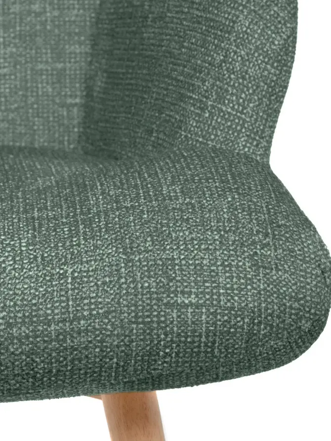 Fotel MOSS POP w tkaninie zielony 70x55x95 cm
