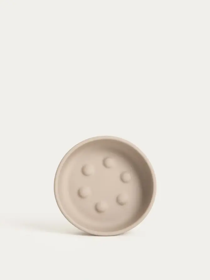Mydelniczka ALMERI ceramiczna beżowa 11,2x3,2 cm
