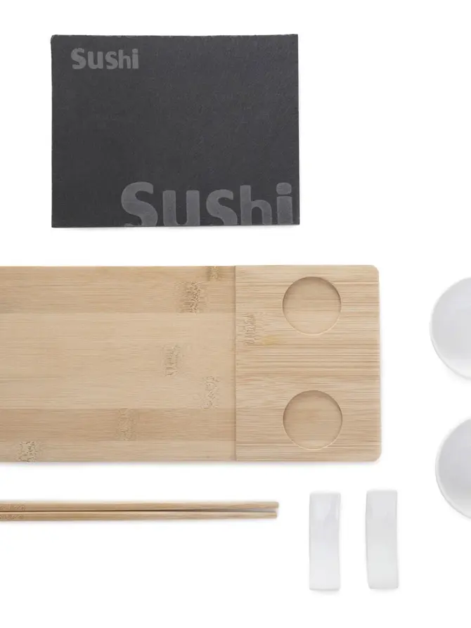 Zestaw do sushi SUSHI z dwiema miseczkami 30x14 cm